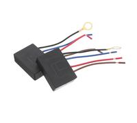 Módulo de Control de Luz Táctil Interruptor Conmutador 1a 250v | Atenuación de 4 Niveles, ABS Negro, Cables Codificados, para Lámpara de Mesa y Reparación DIY