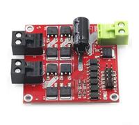 Módulo de controlador de motor CC de doble puente H - Placa controladora de motor de voltaje ancho de 6.5V-27V con aislamiento óptico - para regulación PWM de hasta 10kHz - Sobrecorriente y