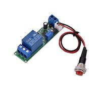 Módulo de interruptor de temporizador, DC 12V Retardo ajustable Encendido/apagado Módulo de interruptor de relé de temporizador 1~10 segundos