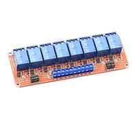 Módulo de relé 1 Uds. CC 5V 12V 24V 1/2/4/6/8 canales con optoacoplador compatible gatillo palanca baja(8 Channels 5v)