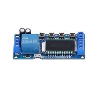 Módulo de Relé con Pantalla LCD, Temporizador Cíclico Ajustable, Control 220V 5A - Visualización Clara, Función de Suspensión Automática, Uso Versátil en Electrónica