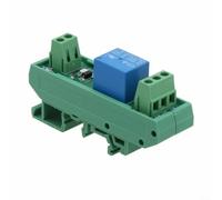 Módulo de relé de 1 canal para riel de 5 V/12 V/24 V con potencia de | Relé electromagnético MPA, 10 A 250 V CA/30 V CC, indicador de estado LED, entrada NPN/PNP, montaje en riel TS15/28/35