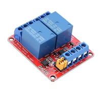 Módulo de relé de 2 canales, Placa de expansión con aislamiento de optoacoplador Disparador de bajo para 5V / 12V / 24V(5V)