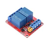 Módulo de relé de 2 canales, Placa de expansión con aislamiento de optoacoplador Disparador y bajo para 5V / 12V / 24V(24V)