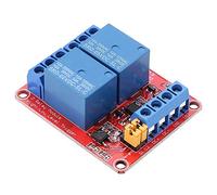 Módulo de relé de 2 canales, Placa de expansión con aislamiento de optoacoplador Disparador y bajo para 5V / 12V / 24V(12V)
