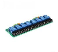 Módulo de relé de 4/8 canales 30A Aislamiento optoacoplador de alta corriente 5V 12V 24V Control de automatización PLC para motores inteligentes industriales (8 canales 12V)