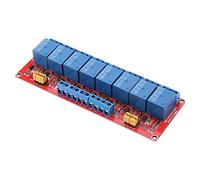 Módulo de relé de 8 canales, 5 V/12 V/24 V, tarjeta de extensión de disparo de bajo nivel para Tarjeta Relé Aislamiento por fotoacoplador (24 V)