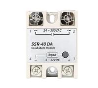 Módulo de relé de estado sólido, SSR-10DA 25DA 40DA 50DA 60DA 70DA 80DA 90DA 100DA 3-32V CC Entrada 24-380V CA 10A-100A(SSR-50DA)