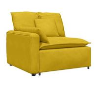 Módulo De Reposabrazos Para Sofá Modular Con Cojines, Color Amarillo, 100 Cm Vidaxl