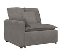 Módulo De Reposabrazos Para Sofá Modular Con Cojines, Gris Claro, 100 Cm Vidaxl