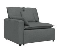 Módulo De Reposabrazos Para Sofá Modular Con Cojines, Gris Oscuro, 100 Cm Vidaxl