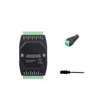 Módulo de salida analógica industrial de 8 canales para protocolo Modbus Rtu Rs485 Bus Diseño de aislamiento dual Dc 7-36v Fuente de alimentación con resolución de 12 bits y kit de montaje de riel DIN