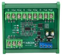 Módulo de sensor de temperatura de 4 canales, tipo PT100 RTD, con interfaz RS485, protocolo Modbus RTU, y alimentación de 24V DC