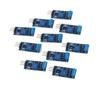 Módulo de sensor de vibración SW-420 para sistemas de alarma Arduino - Detector de choque digital con larga duración de disparo - 3. para operación de 3 V a 5 V - PCB compacto azul de 3,2 cm para