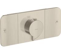 Módulo de termostato empotrado AXOR One de hansgrohe para 2 consumidores, 45712820, Color: Níquel Cepillado