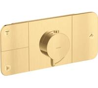 Módulo de termostato empotrado AXOR One de hansgrohe para 3 consumidores, 45713250, Color: Óptica de oro cepillado