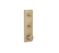 Axor Citterio C - Grifo termostático empotrado para 2 aparatos, bronce cepillado 49701140