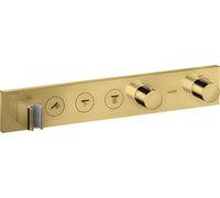 Módulo de termostato hansgrohe AXOR ShowerSolutions Select 530/90, empotrado, 3 consumidores, juego completo, 18356990, Color: Óptica Oro Pulido