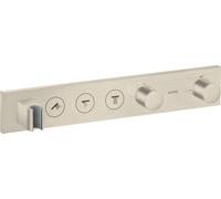 Módulo de termostato hansgrohe AXOR ShowerSolutions Select 530/90, empotrado, 3 consumidores, juego completo, 18356820, Color: Níquel Cepillado