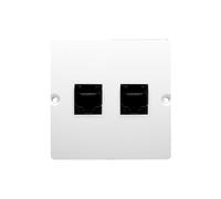 MÓDULO ENCHUFE ORDENADOR BLANCO 2X UAE 8 BASIC BMF52.02/11