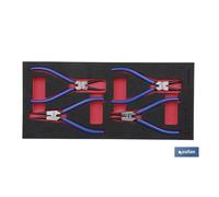 Modulo espuma alicates circlips; 1 UNIDADES