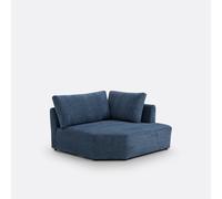 Módulo esquinero de chenilla derecha/izquierda Monica. Talla ángulo derecho. Color Azul Oscuro