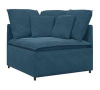 Módulo Esquinero De Sofá Modular Con Cojines, Color Azul, 100 Cm Vidaxl