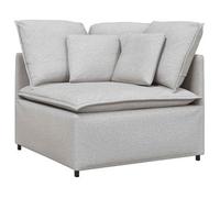 Módulo Esquinero De Sofá Modular Con Cojines, Color Gris Nube, 100 Cm Vidaxl