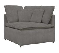 Módulo Esquinero De Sofá Modular Con Cojines, Gris Claro, 100 Cm Vidaxl