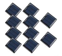Módulo fotovoltaico para mini panel solar de 1,5 V 60 mA para experimentos científicos, resistente a la intemperie, 30 x 30 mm, juego de 10