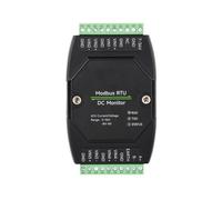 Módulo Industrial de Monitorización de Corriente y Tensión de CC RS485 de 4 Canales Modbus RTU para Montaje en Riel DIN, Sensor de Automatización