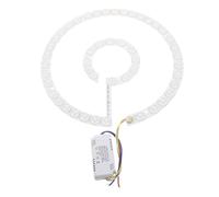 Módulo LED de Reemplazo para Ventilador de Techo, Anillo Circular 54w | Luz Tricolor, Estructura Magnética, Blanco E Hierro, para Proyectos Domésticos de Techo