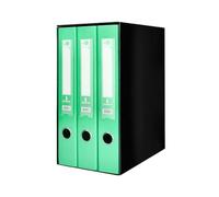 Modulo liderpapel 3 archivadores folio 2 anillas mecanismo de palanca 52mm verde pastel - MD36