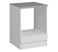 Módulo para horno inferior 60 cm eko cocina modular color blanco mate estilo moderno