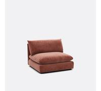Módulo para sofá modular, de poliéster jaspeado, MALO. Talla 1 plaza. Color Ladrillo rosado