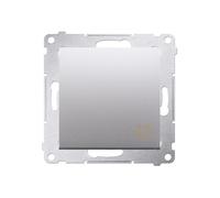 Pulsador timbre 10 AX plata mate Simon54 DD1.01/43