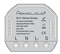 Módulo regulador Inteligente Wi-Fi empotrable.