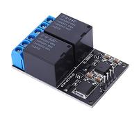 Módulo Relé Biestable 2 Canales DC 6-24V Autoblocante Disparador Pulso Bajo para Controles Eléctricos Industriales