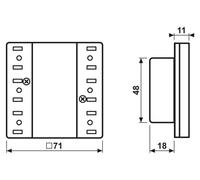 Módulo sensor de tacto JUNG KNX, modelo LS5073TSM, estándar, triple