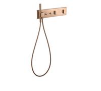 Módulo termostato hansgrohe AXOR ShowerComposition Select, 2 consumidores, 470/110, 12571300, Color: Oro rojo pulido