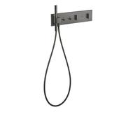 Módulo termostato hansgrohe AXOR ShowerComposition Select, 2 consumidores, 470/110, 12571330, Color: Cromo negro pulido