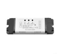 Módulo WiFi para abridor de puerta de garaje inteligente Tuya Smart Life, control de aplicación, asistente de voz, función de temporizador, CA/CC, 7-32 V, ajuste blanco y gris