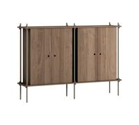 MOEBE Armario Shelving System Cabinet Roble ahumado-warm grey. 163×115×35 cm. S.115.2.E