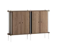 MOEBE Armario Shelving System Cabinet Roble ahumado-white. 163×115×35 cm S.115.2.E