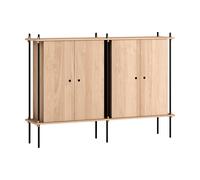 MOEBE Armario Shelving System Cabinet Roble-black. 163×115×35 cm. S.115.2.E