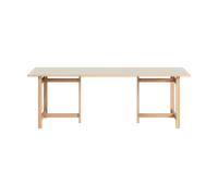 MOEBE Mesa de comedor Moebe Rectangular Light grey. 220x90 cm