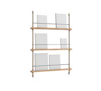 MOEBE Revistero Magazine Shelving Roble-warm grey. 85 x 115 x 7 cm. MS.115.1