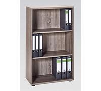 Möbelpartner Till 701368 - Estantería para archivadores, color roble trufero, aprox. 65 x 34 x 111 cm