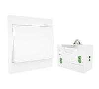 MOES Interruptor Inalámbricas Autoalimentado de Luz Conmutador RF433, Sin Cables Sin Bateria, Interruptor pared con Receptor Lámpara Casa Iluminación(kit de 1 vía)
