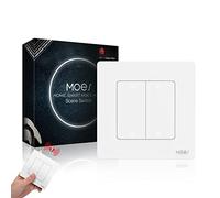 MOES STAR RING Zigbee Interruptor inalámbrico, Blanco